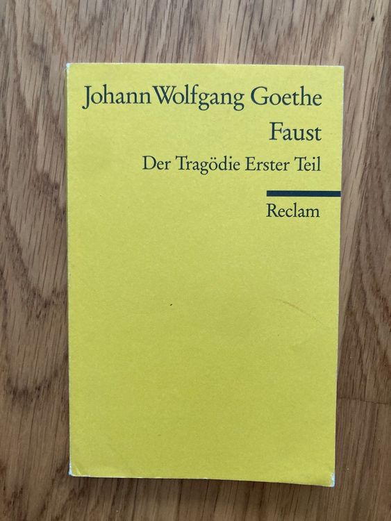 Goethe, Faust, der Tragödie erster Teil Kaufen auf Ricardo