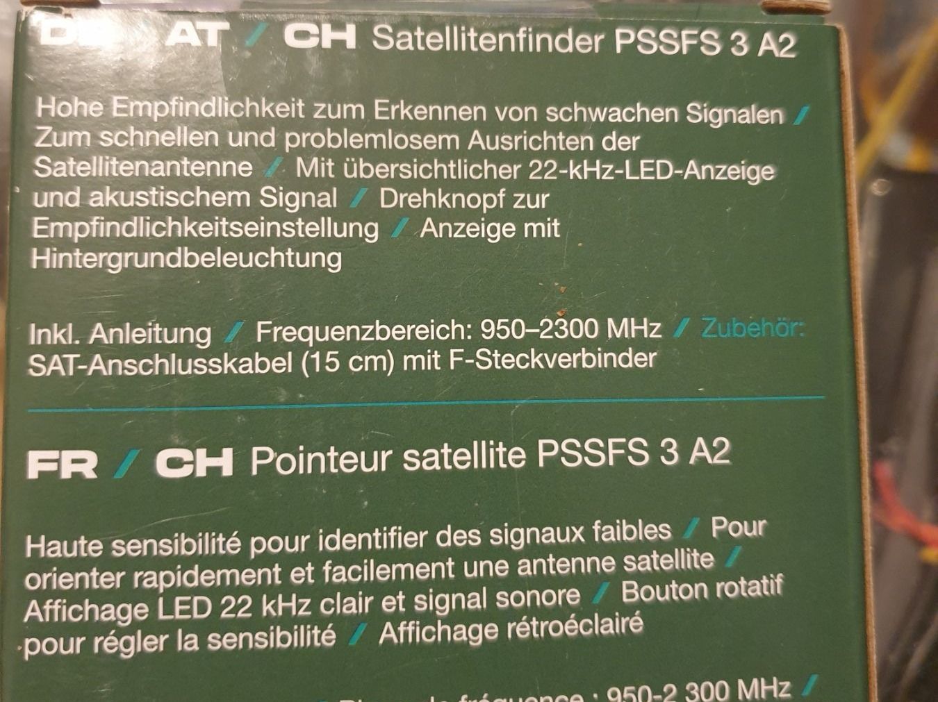Messen: Satellite Finder Fabrikneu in OVP – Neu und originalverpackt aus Horw von Arta20000 2