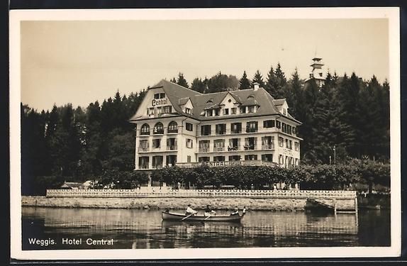 Cartes postales: AK Weggis, Hotel Central am Wald – D'occasion à Berlin par bartko-reher