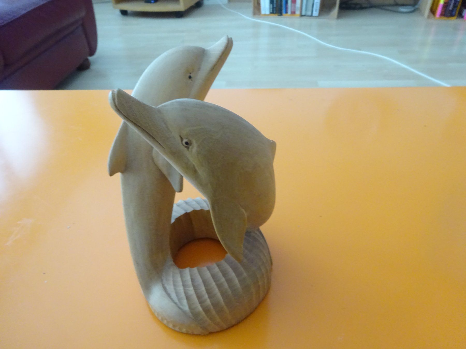 Statuette: DELPHINE ** HOLZ ** 20cm – Usato da Luzern venduto da xrayspex99 1
