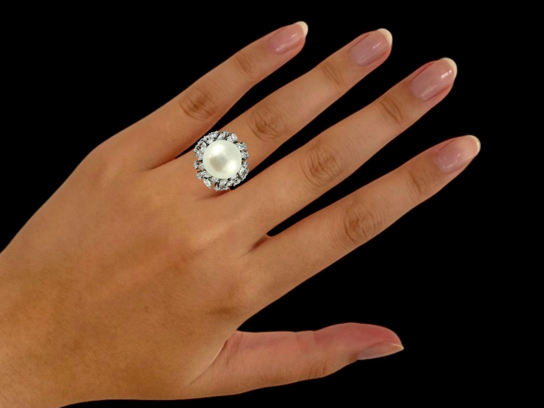 Gübelin Anelli: GÜBELIN, Südseeperlen - Diamant - Cocktailring – Usato da Zuzwil SG venduto da artimmo 2