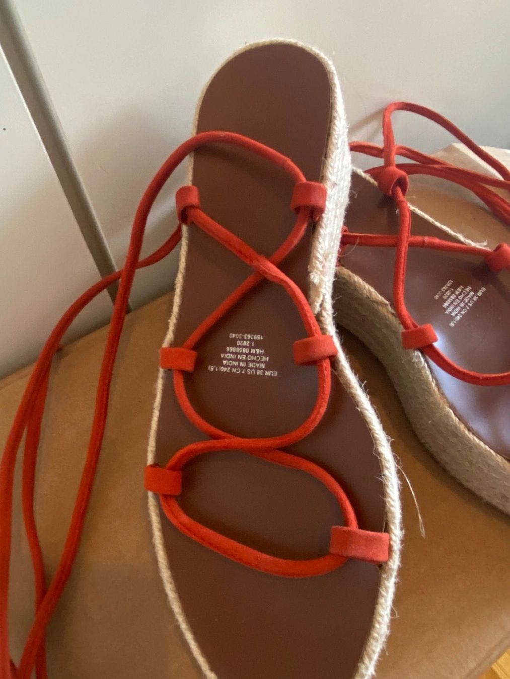 H&M Scarpe da donna: Espadrilles avec cordon qui entoure la jambe - Taille 38 – Nuovo (secondo la descrizione) da Genève venduto da Lucie.hwrth 3
