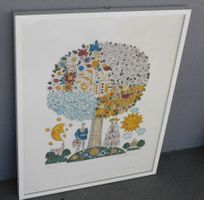 Kunst Lithografie singiert v Nussbaumer limitiert 1987  60 x