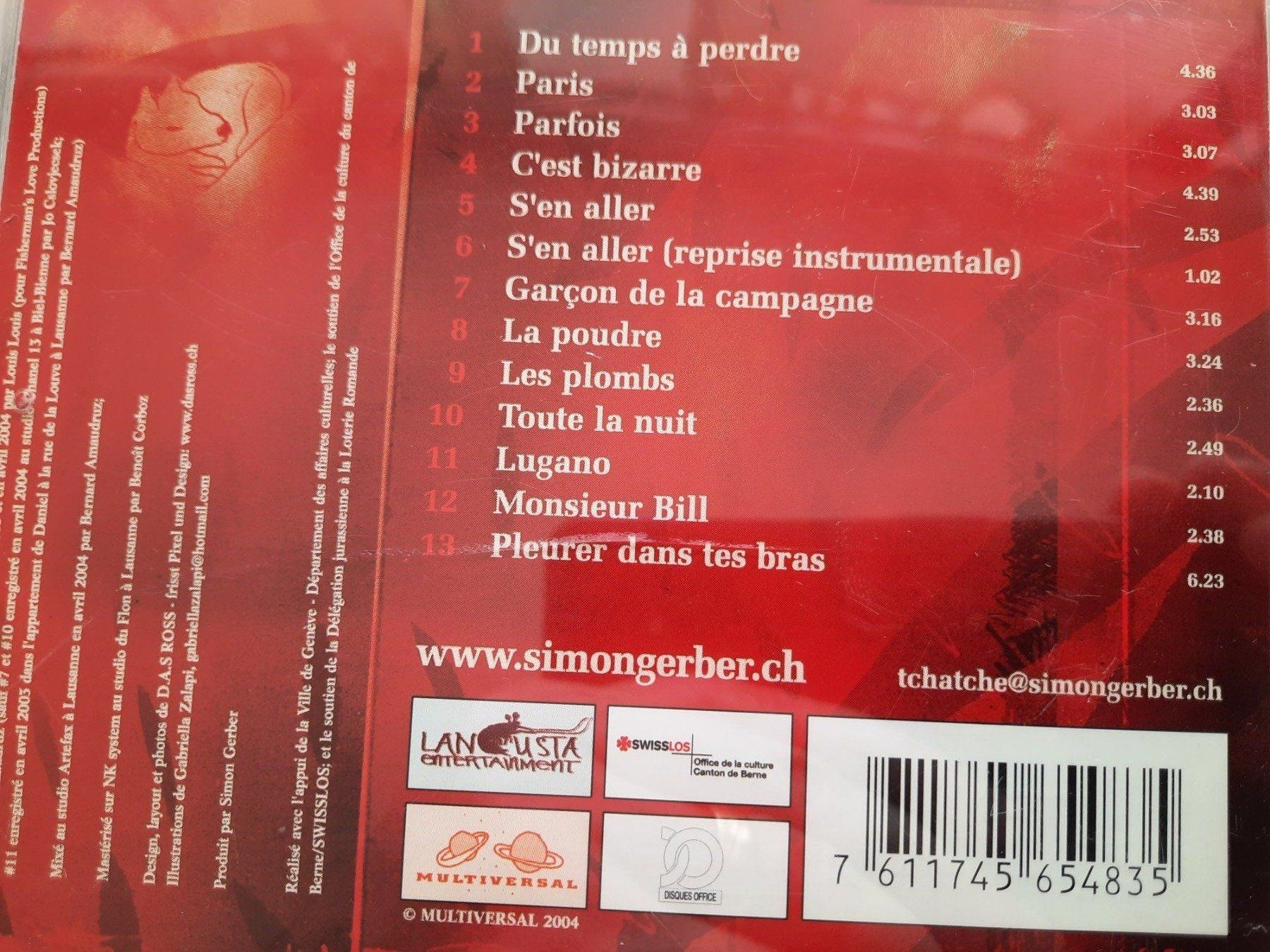 CD: CD Simon Gerber - A cinq heures de la mer – Usato da Pully venduto da bro_n52j 2