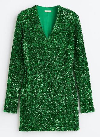 Partykleid mit Pailletten, H & M, Gr. S