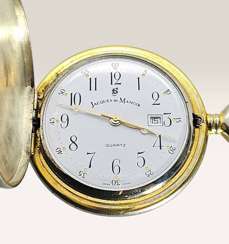 Uhren: Taschenuhr Savonette "JACQUES DU MANOIR" – Gebraucht aus Zug von urzeit