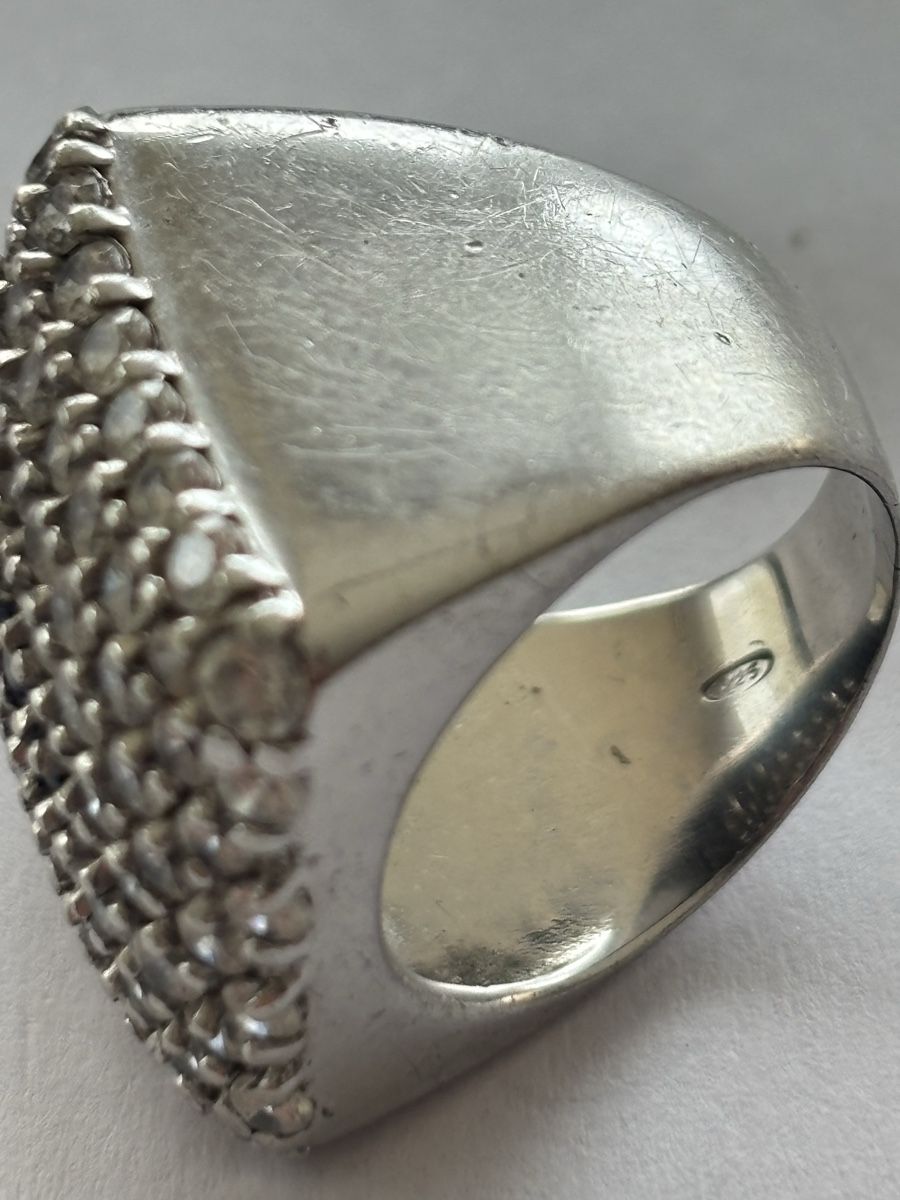 Anelli: Silber Ring mit Saphire und Rubin 925 – Usato da Langnau am Albis venduto da flusspflege 6