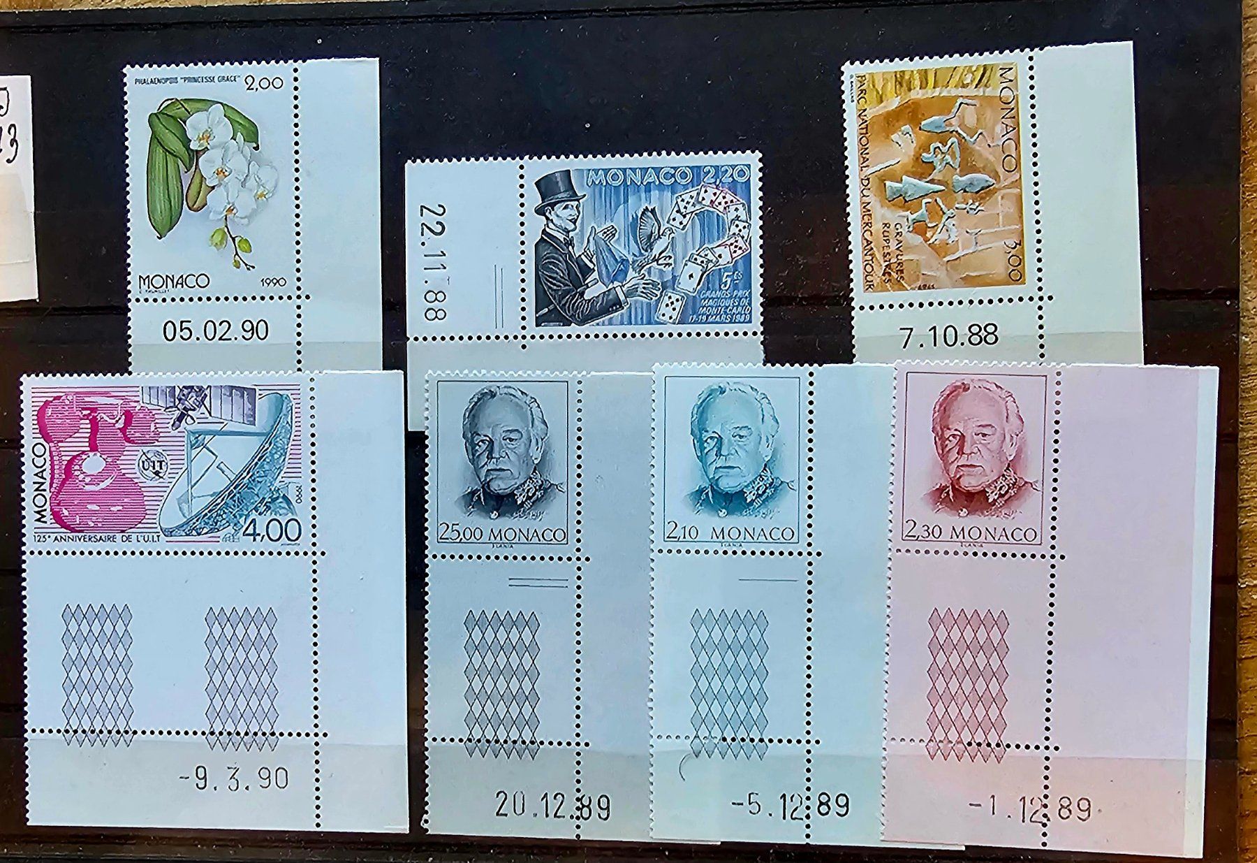Alle Briefmarken: MONACO coins datés ** 1988-90 – Neu (gemäss Beschreibung) aus Les Valettes von Nuba1