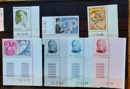 MONACO coins datés ** 1988-90