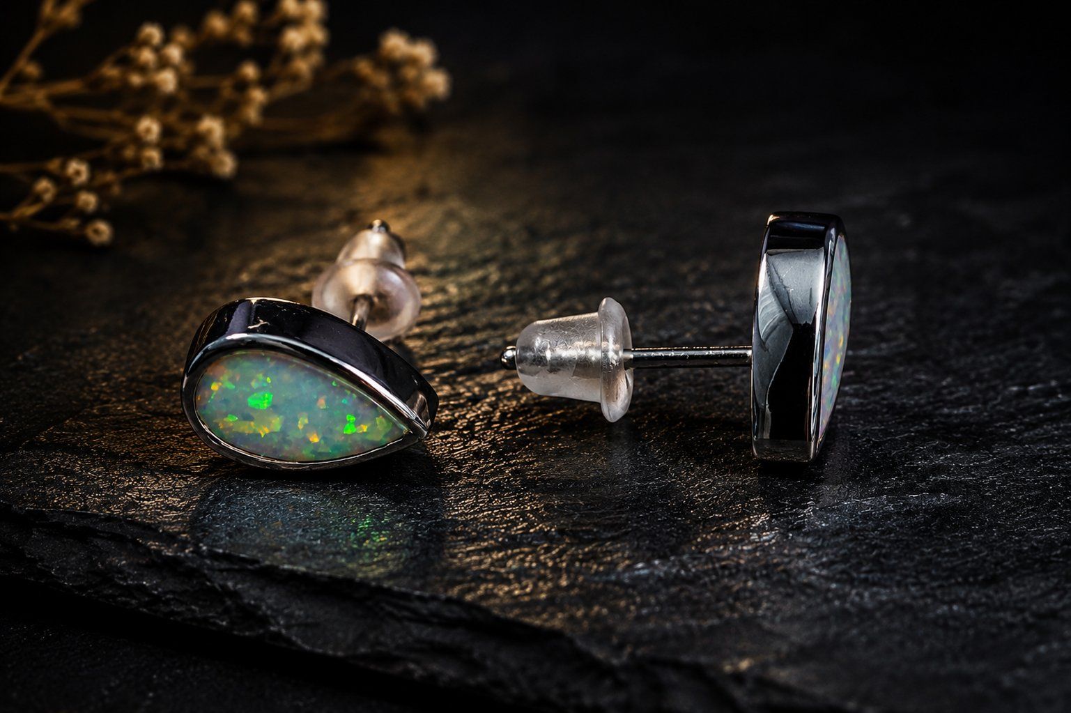 Boucles d'oreille: Ohrstecker mit Kristallopal – Neuf avec emballage d'origine à Matten b. Interlaken par kero71 4