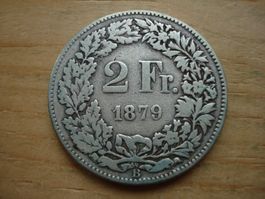(B) 2 Franken 1879