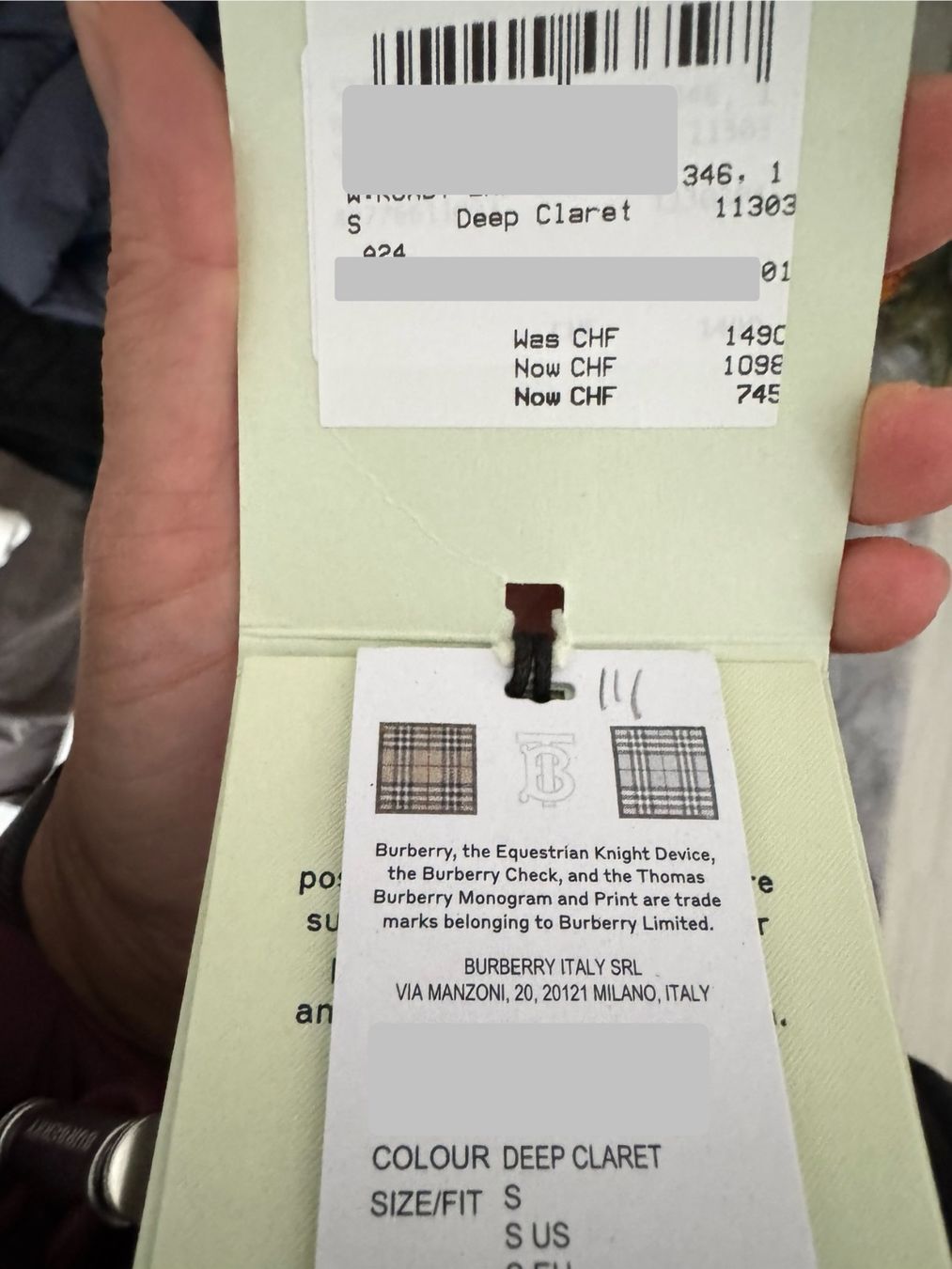 Burberry Cappotti: Burberry Mantel Grösse S – Nuovo e nell'imballaggio originale da Wiedlisbach venduto da Sistershop 9
