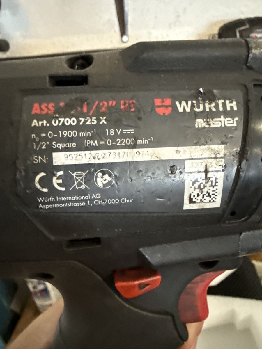 Würth Alle Werkzeuge: Würth Akku Schlagschrauber – Gebraucht aus Neuhausen am Rheinfall von Jimmyjummyjuu 2