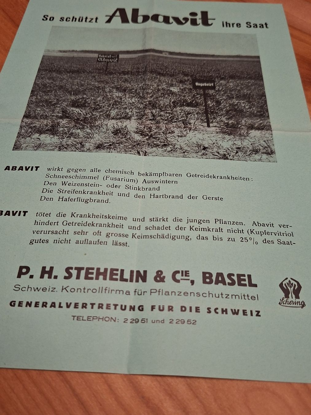Dokumente: Abavit Proschüre 1940--50 P.H.Stehelin Basel – Gebraucht aus Ganterschwil von HeidiuPeter 2