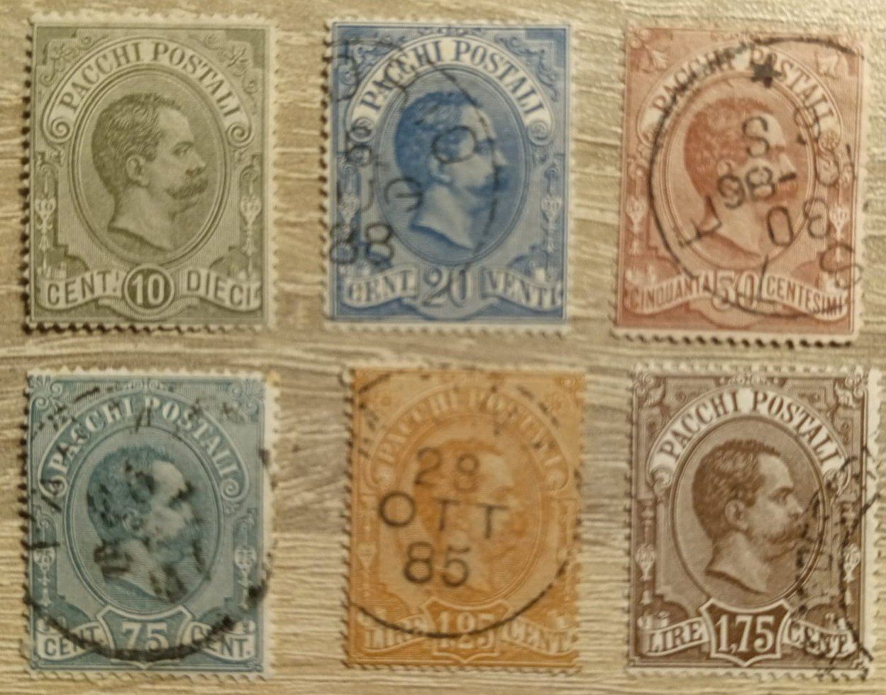 Tutti i francobolli: Sellos Italia,  PARCEL POST STAMPS  1884-86 – Usato da Stein am Rhein venduto da tom_fq6v