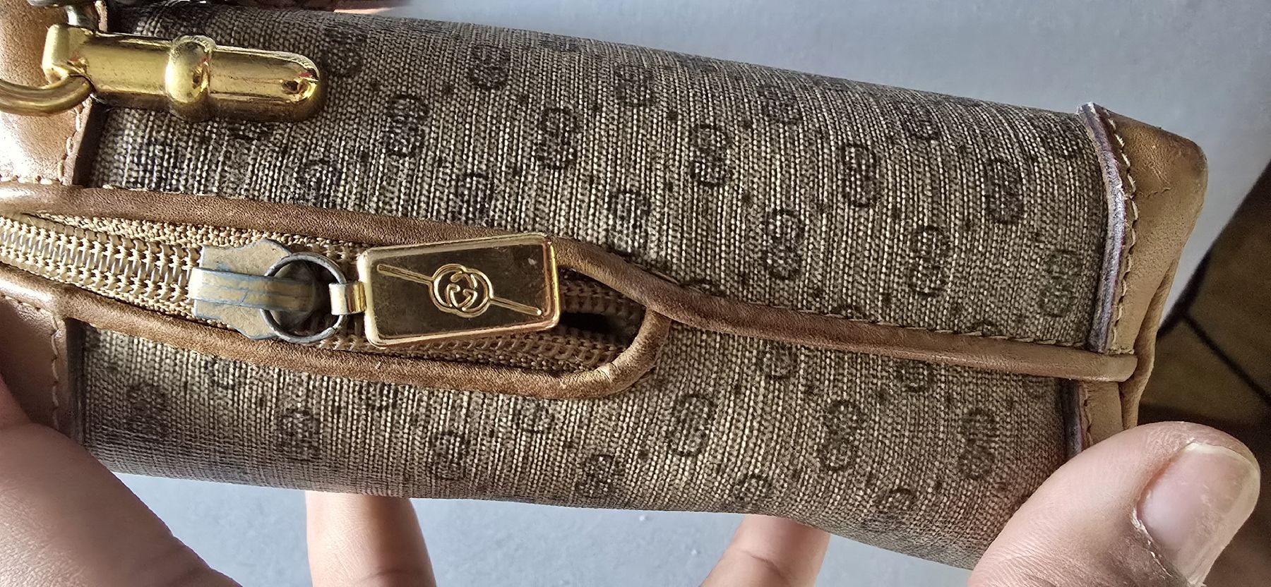 Gucci Borse da donna: Gucci Tasche braun Canvas Leder  – Usato da Oberglatt ZH venduto da ros_w89m 4