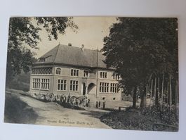 Ansichtskarte neues Schulhaus Buch  Irchel gelaufen 1907 RZ