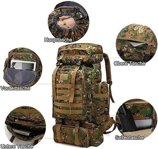 Zaini: Outdoor Taktischer Rucksack 80L – Nuovo e nell'imballaggio originale da Geneve venduto da Titi2008 3
