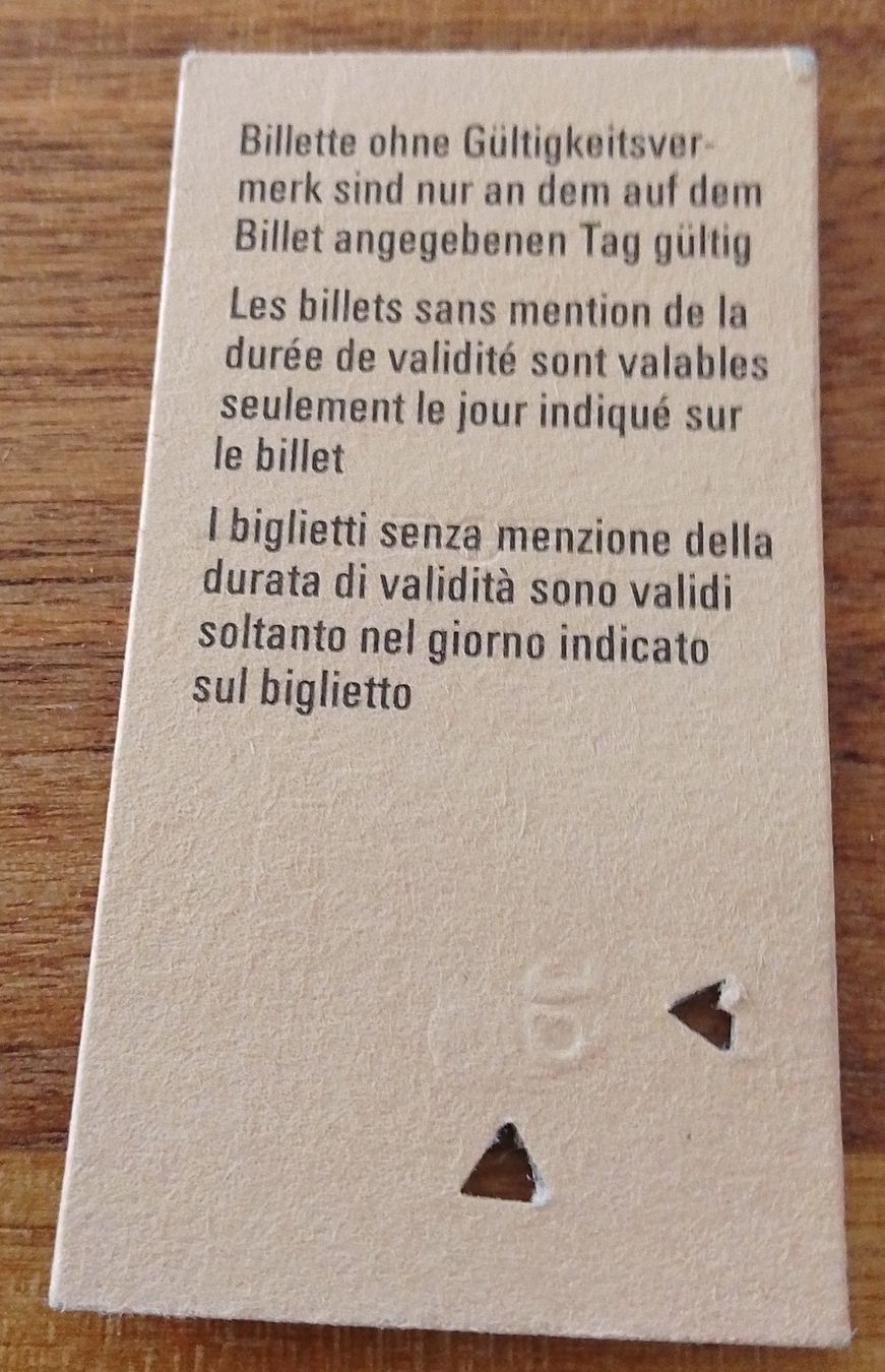 Biglietti: Billette Schweiz Benken Buttikon 2. Kl. 2922 – Usato da Wohlen AG venduto da salamanderspielwaren 1
