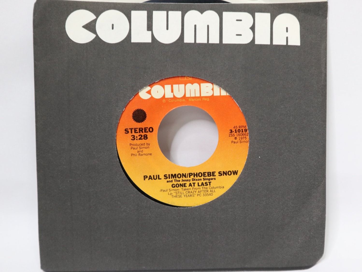 Dischi in vinile: Vinyl Single Paul Simon / Phoebe Snow Gone At Last Jukebox – Usato da Eschenbach SG venduto da Astalavista 1