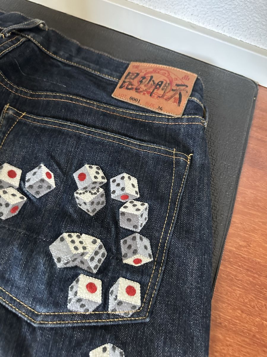 Evisu Jeans: EXTREM SELTENES Evisu "Dice Denim" / RARE Evisu Dice Denim – Usato da Thalwil venduto da bqazus 1