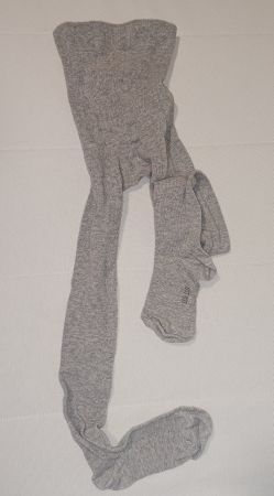 graue Strumpfhose, Grösse 110/116