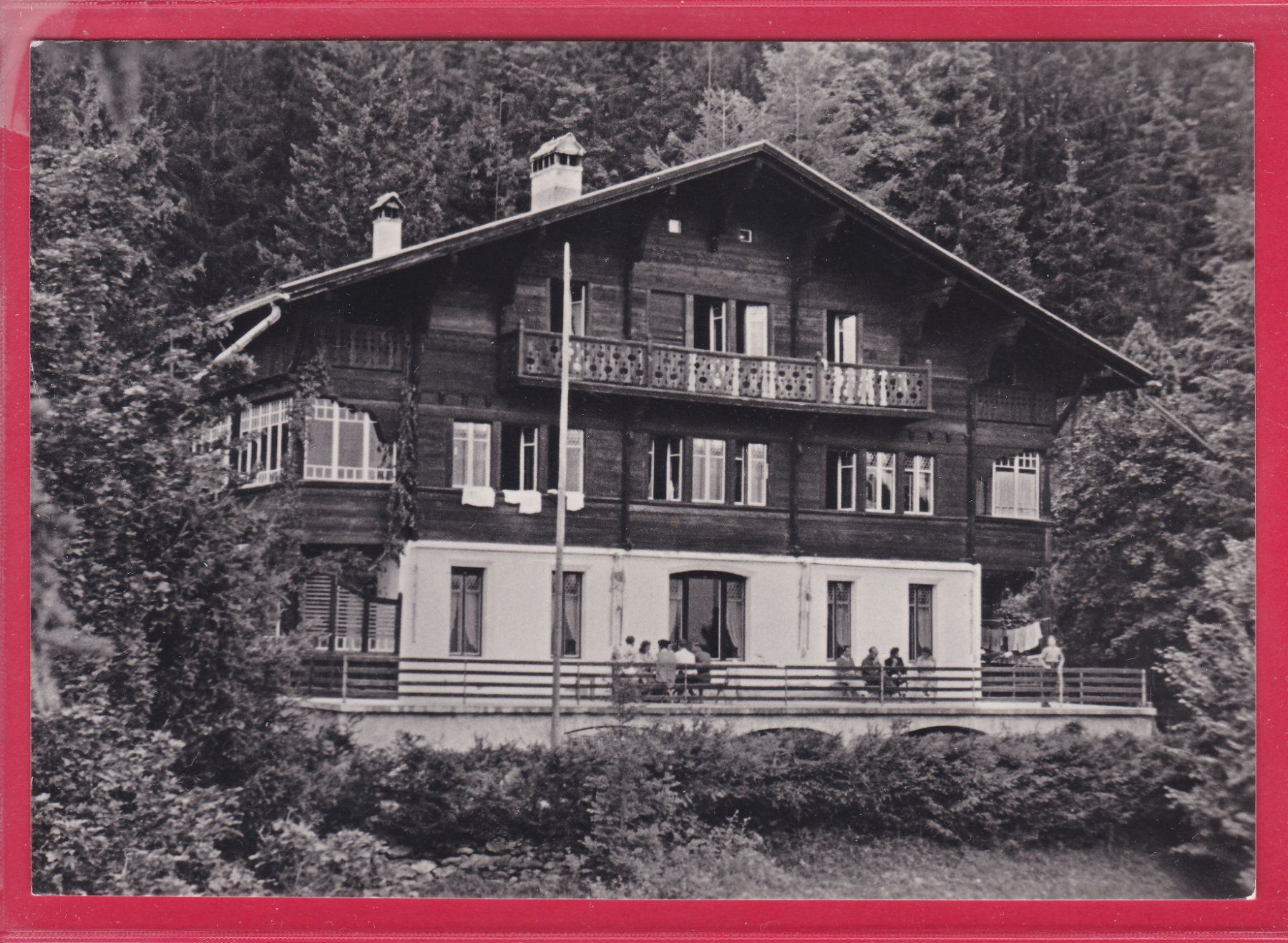 Cartoline postali: GRINDELWALD, JUGENDHERBERGE, 2.2.1949 – Usato da Oberrieden venduto da Gebirgsstelze