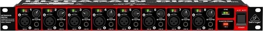 Behringer Convertisseurs: Behringer ULTRAGAIN DIGITAL ADA8200 – D'occasion à Fislisbach par rje_28s6 1