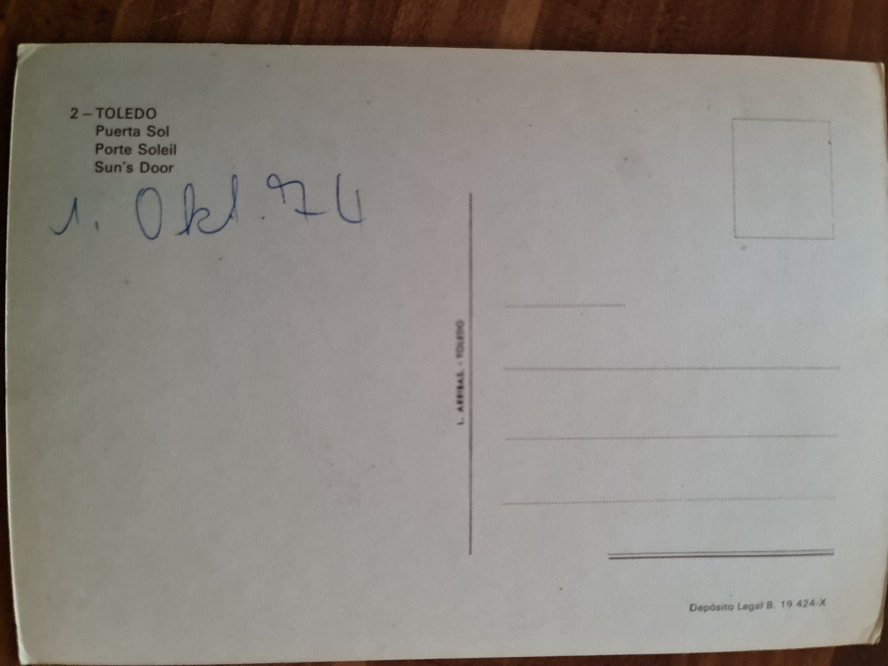 Cartoline postali: Ansichtskarte Toledo Spanien Madrid 1974 – Nuovo (secondo la descrizione) da Dintikon venduto da Vexi 1
