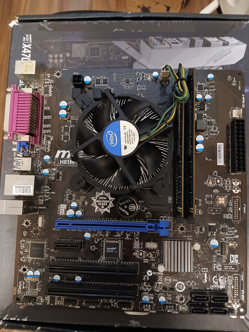 MSI Schede madri: MSI H81M-P32L Bundle,  Intel i7-4790S + 8GB RAM – Usato da Reinach AG venduto da gra_dvs5