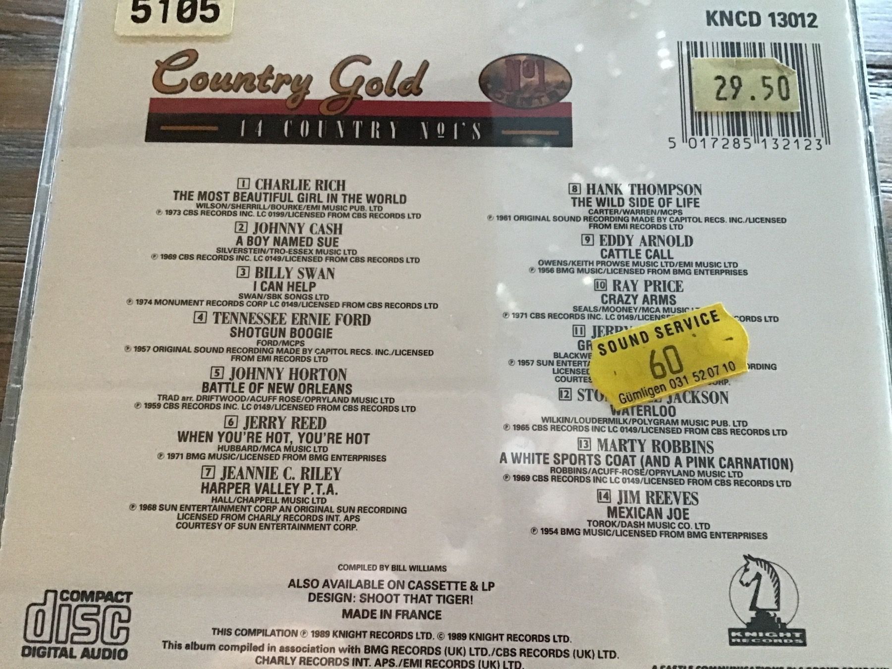 CD: Country Gold – Usato da Thierachern venduto da sweden08 1