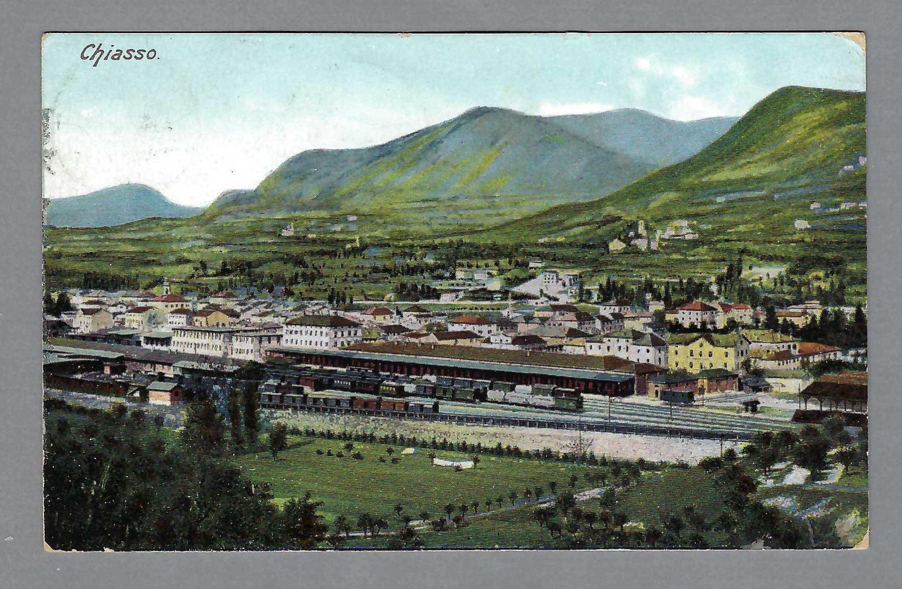 Cartoline postali: 1907, CHIASSO, STAZIONE – Usato da Pura venduto da ulisse1957