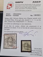 Stehende 89A, Attest, GELTERKINDEN, Top Stück, ab 1.-