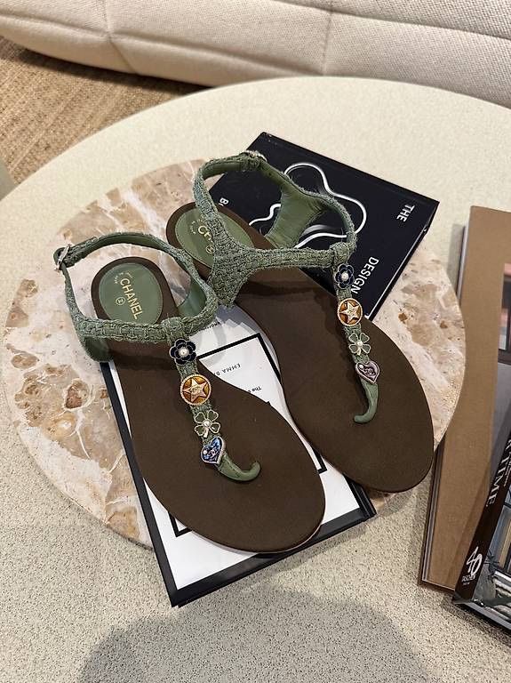 Chanel Chaussures femmes: CHANEL SANDALEN OLIVE – Neuf (Voir description) à Schwyz par bofb 3