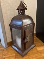 Rustikale Latern wohl Kupfer mit Kerze