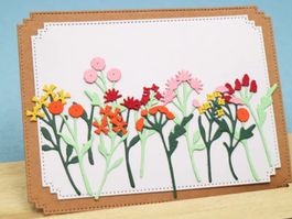 Stanzschablone Nr.242, diverse Blumen (Sizzix geeignet)