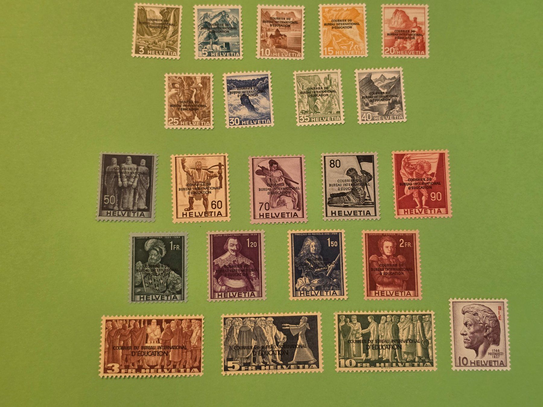 Tutti i francobolli: BIE Nr. 1-22, postfrisch ** – Usato da Leimbach AG venduto da jaj_89sd