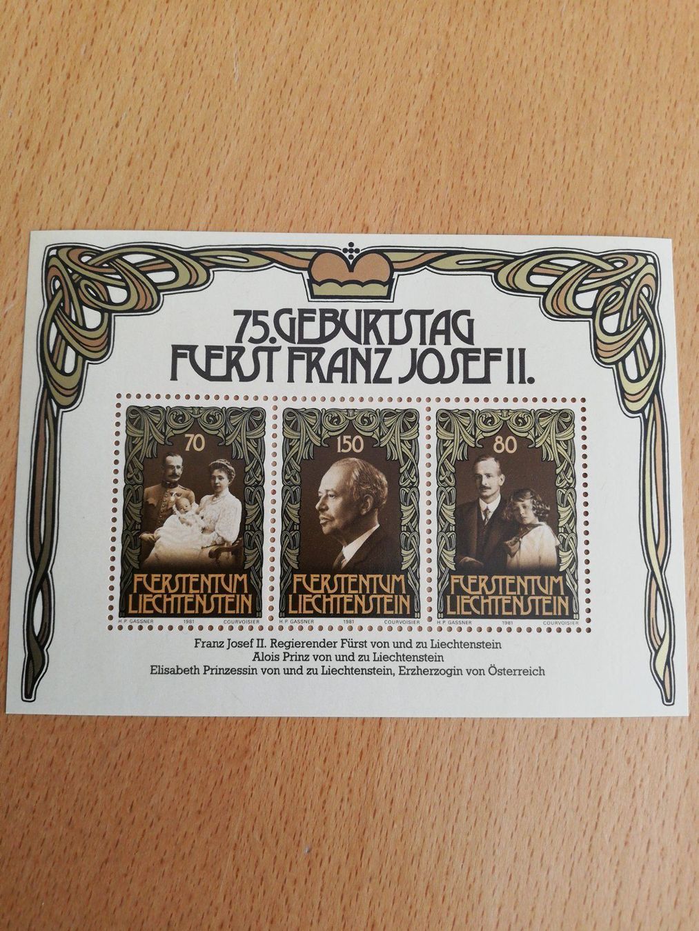 Tous les timbres: Block Liechtenstein 1981 postfrisch – Neuf (Voir description) à zumikon par lotegrandote