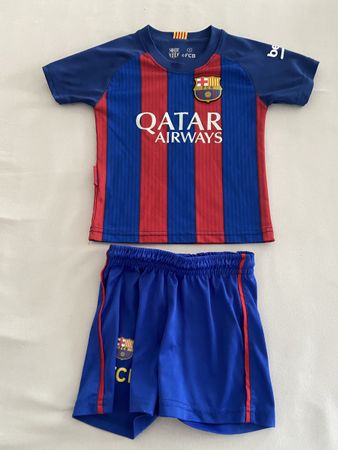 Ensemble foot FC Barcelone Messi, taille 2ans, bleu