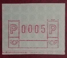 MA485) Automatenmarke schöne Abart Teildruck postfrisch
