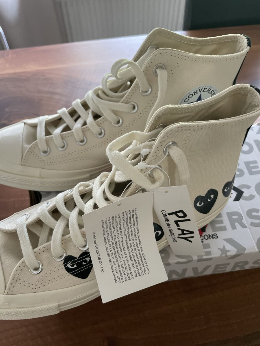Comme Des Garcons Scarpe da uomo: COMME DES GARCONS PLAY SNEAKERS CDG PLAY CONVERSE – Nuovo e nell'imballaggio originale da Fulenbach venduto da gabriele2310 2