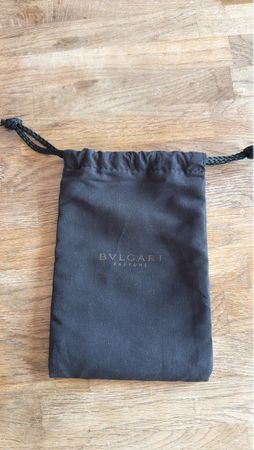 Bvlgari Parfums Pouch Black drawstring bag