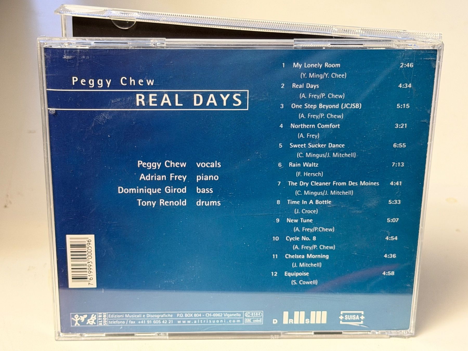 CD: Adrian Frey, Peggy Chew - Real Days - SRA04B – Nuovo (secondo la descrizione) da Küsnacht ZH venduto da JazzRecords 1
