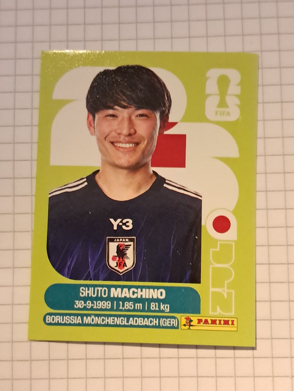 Panini Sammelbilder & Trading cards: WM26 Shuto Machino  JPN 17 – Gebraucht aus Wallisellen von Cyberfuexli
