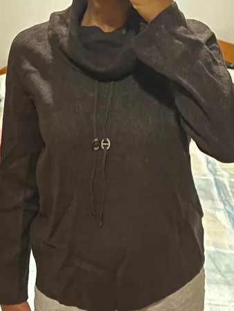 Rollkragenpullover, braun, Massimo Dutti, Grösse S
