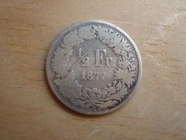 (A7) 1/2 Franken  1877