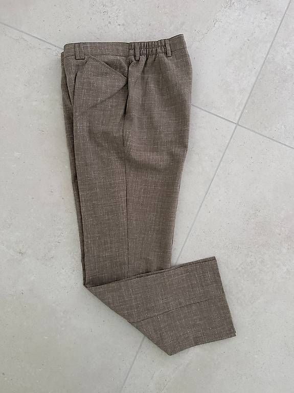 Pantaloni: Leinenhose Gr. L Bügelfrei – Usato da Merlischachen venduto da GlamGarb 3