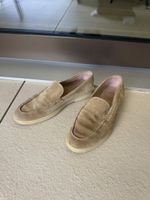 Velasca Loafers - Suede leather, beige, size 38