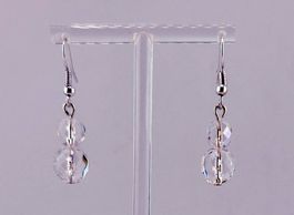 Ohrringe Ohrhänger Swarovski Kristall in Crystal Clear AB