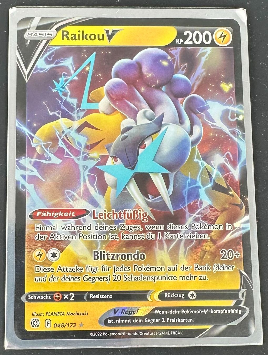 Pokémon Carte collezionabili: Raikou V 048/172 Deutsch Pokémon – Nuovo (secondo la descrizione) da Dübendorf venduto da TrimTrend 1